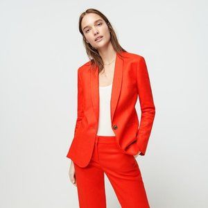 J. Crew Parke Linen Blazer in Brilliant Sunset